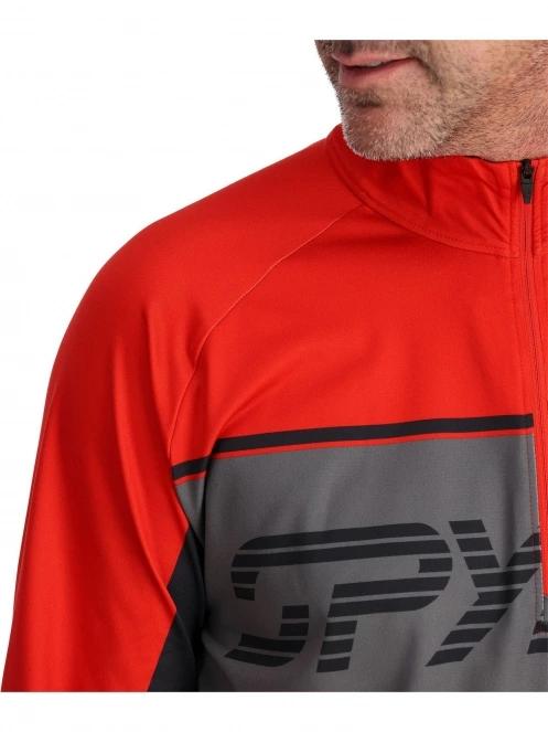 pulover pt. barbati Spyder Paramount 1/2 Zip rosu 6