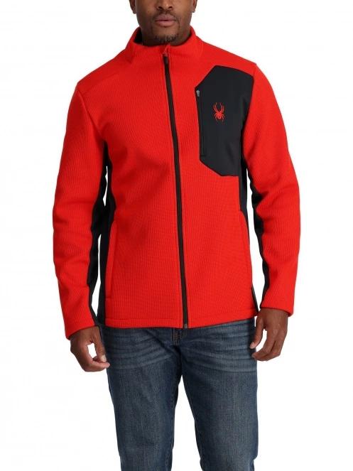 pulover polar pt. barbati Spyder Bandit Jacket rosu 2