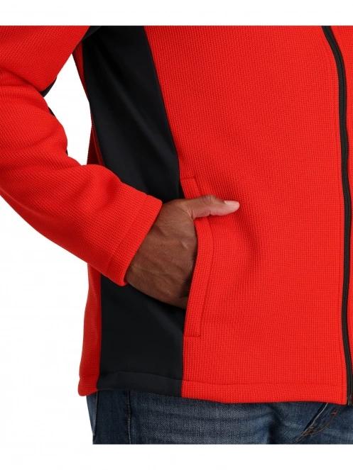 pulover polar pt. barbati Spyder Bandit Jacket rosu 5