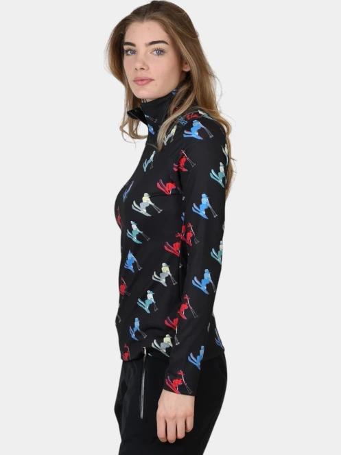pulover polar pt. femei Spyder Vivid 1/2 Zip negru 3