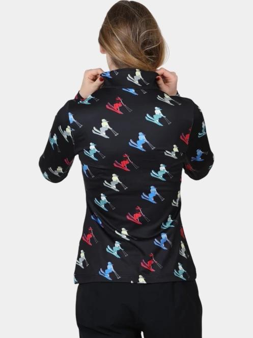 pulover polar pt. femei Spyder Vivid 1/2 Zip negru 4