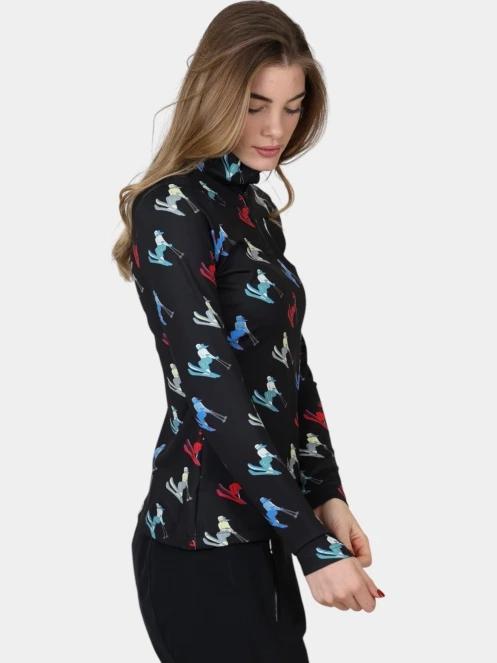 pulover polar pt. femei Spyder Vivid 1/2 Zip negru 5