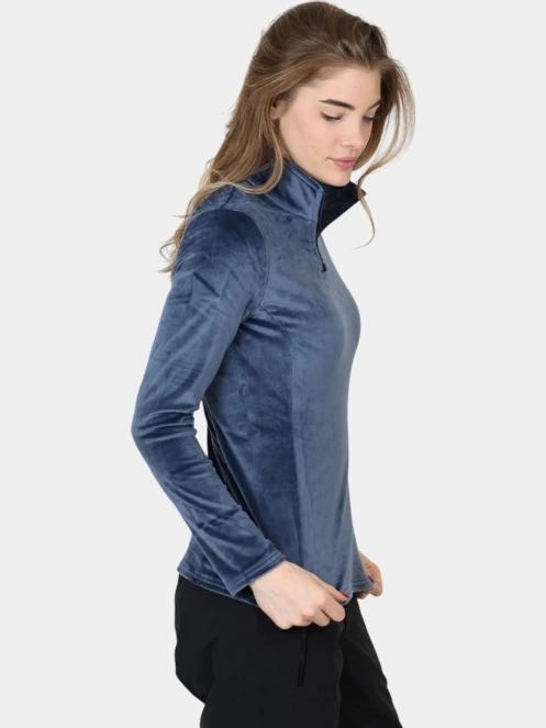 pulover polar pt. femei Spyder Shimmer Bug 1/2 Zip albastru inchis 3