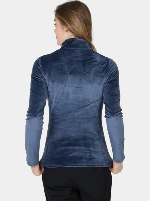 pulover polar pt. femei Spyder Shimmer Bug 1/2 Zip albastru inchis 4
