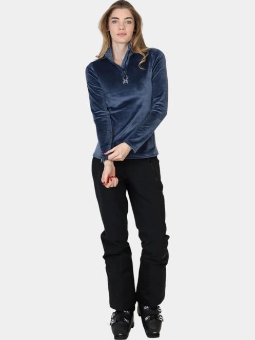 pulover polar pt. femei Spyder Shimmer Bug 1/2 Zip albastru inchis 5