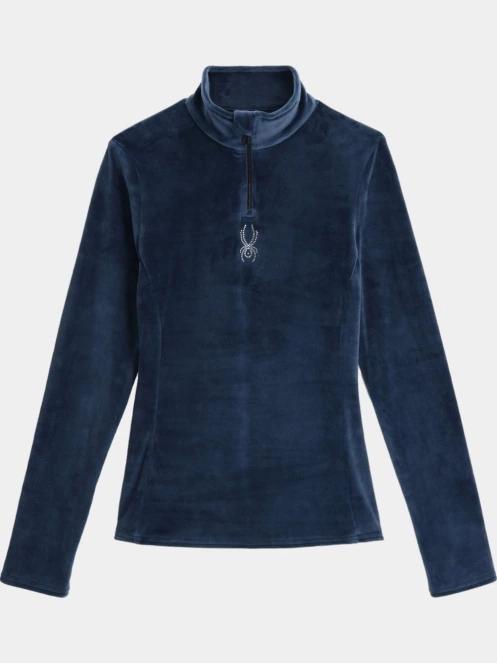 pulover polar pt. femei Spyder Shimmer Bug 1/2 Zip albastru inchis 6