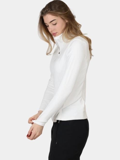 pulover polar pt. femei Spyder Shimmer Bug 1/2 Zip alb 3