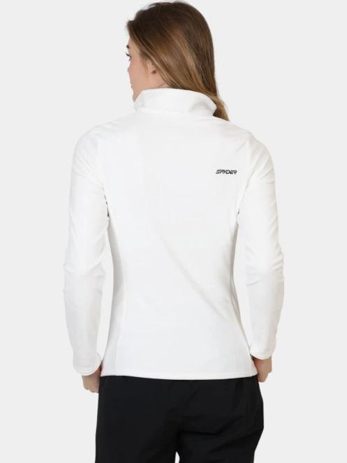 pulover polar pt. femei Spyder Shimmer Bug 1/2 Zip alb 4