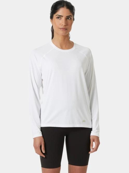 tricou cu maneci lungi pt. femei Helly Hansen W Shine Solen Ls Crew alb 2