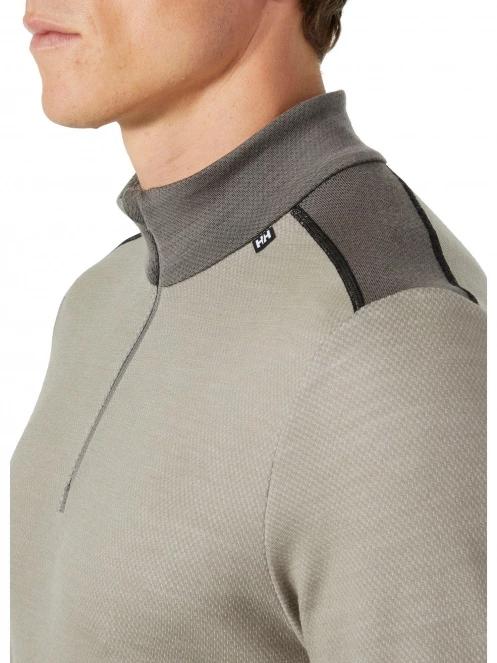top lenjerie de corp pt. barbati Helly Hansen Lifa Merino Midweight 1/2 Zip gri 4