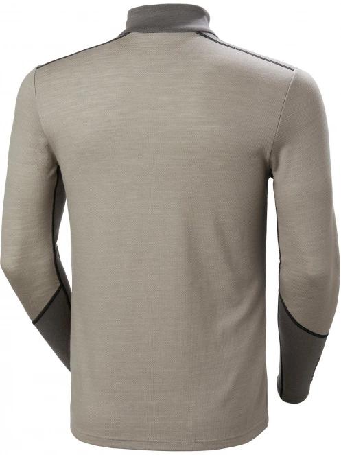 top lenjerie de corp pt. barbati Helly Hansen Lifa Merino Midweight 1/2 Zip gri 7