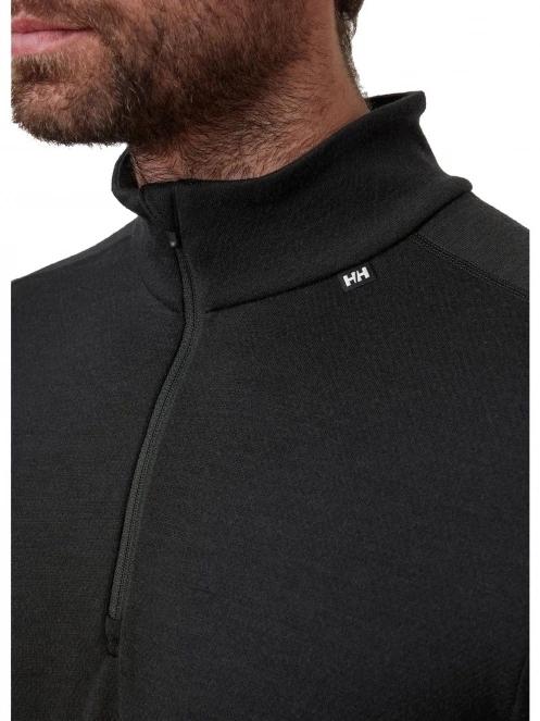 top lenjerie de corp pt. barbati Helly Hansen Lifa Merino Midweight 1/2 Zip negru 4