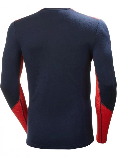 top lenjerie de corp pt. barbati Helly Hansen Lifa Merino Midweight Crew albastru inchis 7