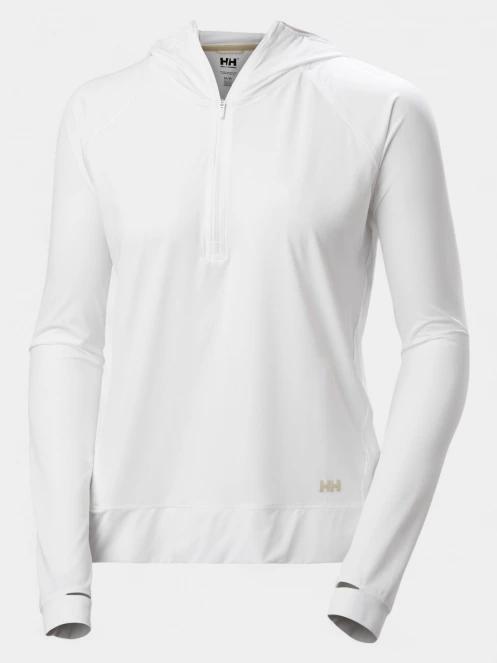 tricou cu maneci lungi pt. femei Helly Hansen W Shine Solen 1/2 Zip Hoodie alb 6