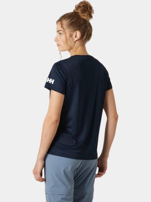 tricou cu maneci scurte pt. femei Helly Hansen W Hh Tech T-Shirt 2.0 albastru inchis 3