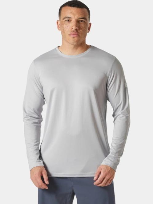 tricou cu maneci lungi, pentru sport pt. barbati Helly Hansen Hh Tech Crew Ls 2.0 gri 2