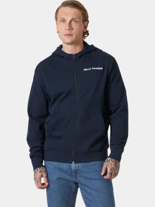 pulover cu gluga pt. barbati Helly Hansen Core Zip Hoodie albastru inchis 2