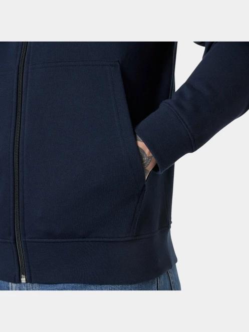 pulover cu gluga pt. barbati Helly Hansen Core Zip Hoodie albastru inchis 4
