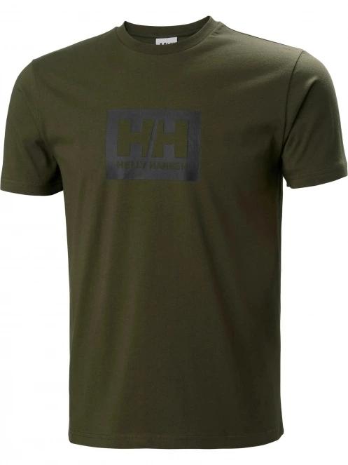 tricou cu maneci scurte pt. barbati Helly Hansen Hh Box T oliv 4