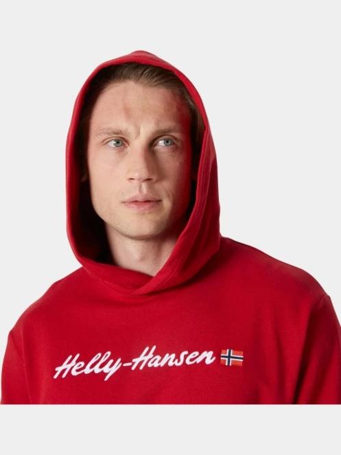 pulover cu gluga pt. barbati Helly Hansen Core Graphic Sweat Hoodie rosu 5
