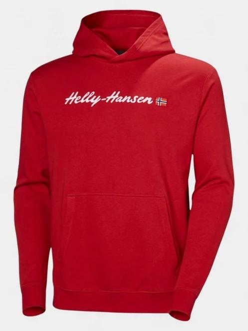 pulover cu gluga pt. barbati Helly Hansen Core Graphic Sweat Hoodie rosu 6