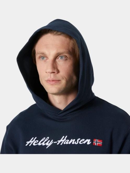 pulover cu gluga pt. barbati Helly Hansen Core Graphic Sweat Hoodie albastru inchis 5