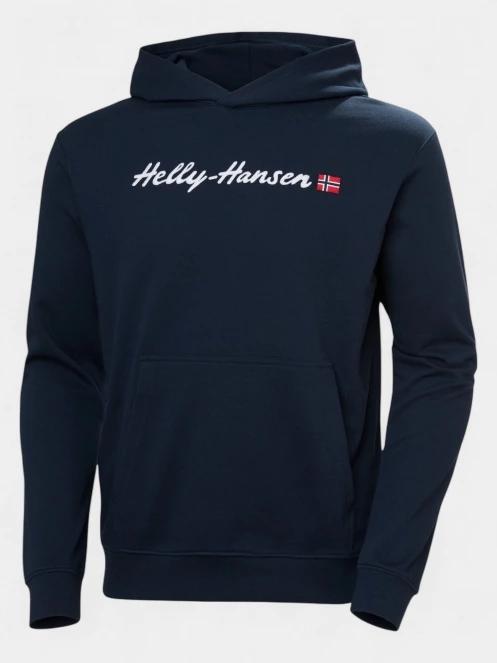 pulover cu gluga pt. barbati Helly Hansen Core Graphic Sweat Hoodie albastru inchis 6