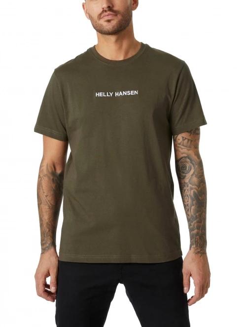 tricou cu maneci scurte pt. barbati Helly Hansen Core Graphic T oliv 2