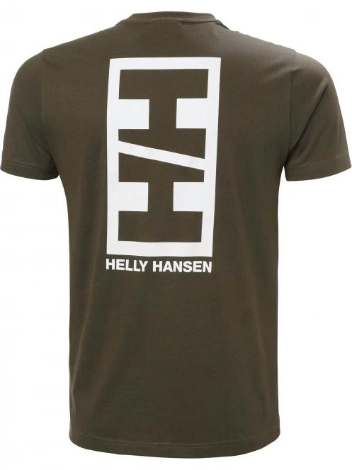 tricou cu maneci scurte pt. barbati Helly Hansen Core Graphic T oliv 5