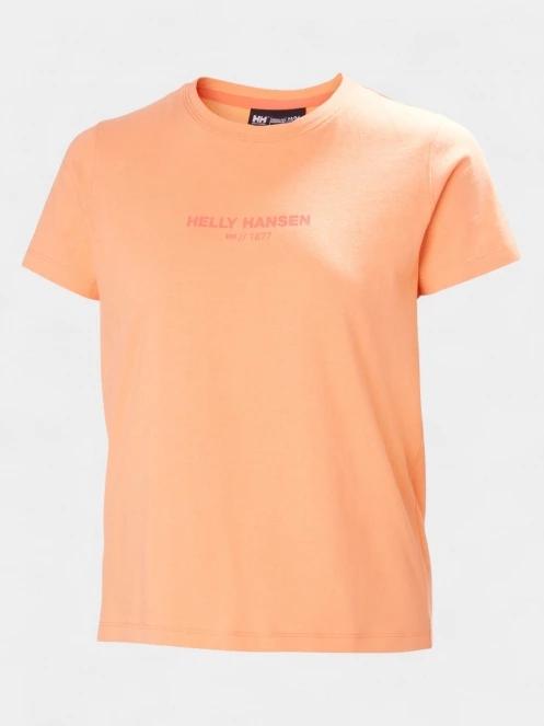 tricou cu maneci scurte pt. femei Helly Hansen W Core T-Shirt 2.0 portocaliu 5