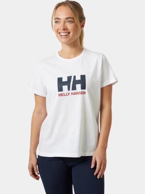 tricou cu maneci scurte pt. femei Helly Hansen W Hh Logo T-Shirt 3.0 alb 2