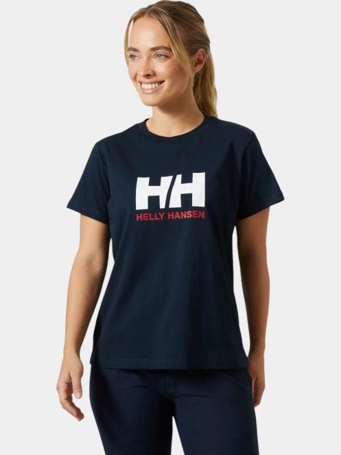 tricou cu maneci scurte pt. femei Helly Hansen W Hh Logo T-Shirt 3.0 albastru inchis 2