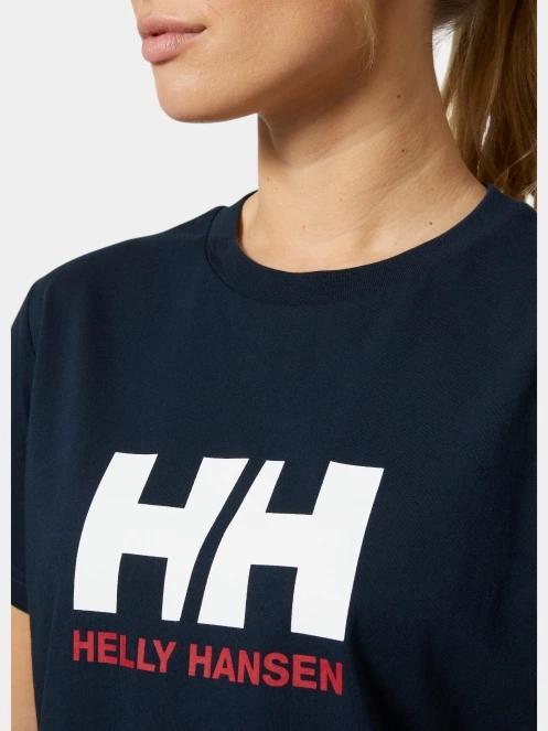tricou cu maneci scurte pt. femei Helly Hansen W Hh Logo T-Shirt 3.0 albastru inchis 4