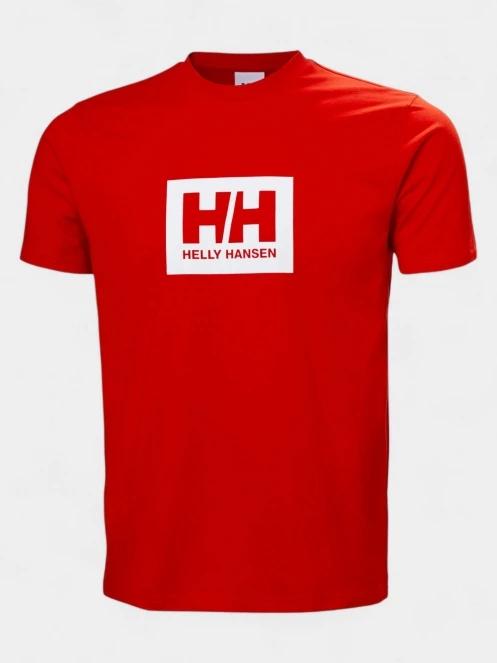 tricou cu maneci scurte pt. barbati Helly Hansen Hh Box T 2.0 rosu 2