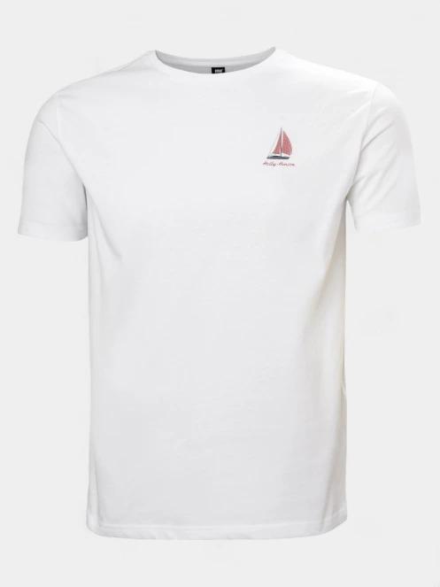 tricou cu maneci scurte pt. barbati Helly Hansen Shoreline T-Shirt 3.0 alb 2
