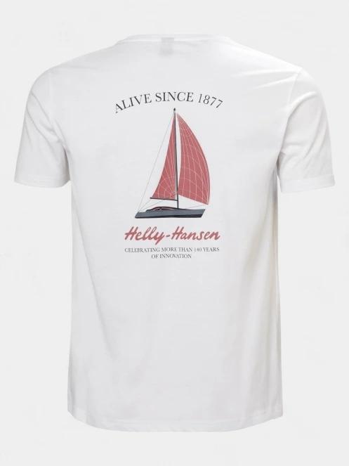 tricou cu maneci scurte pt. barbati Helly Hansen Shoreline T-Shirt 3.0 alb 3