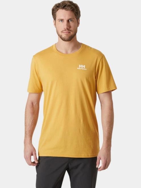 tricou cu maneci scurte pt. barbati Helly Hansen Nord Graphic T-Shirt galben 2