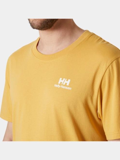 tricou cu maneci scurte pt. barbati Helly Hansen Nord Graphic T-Shirt galben 4