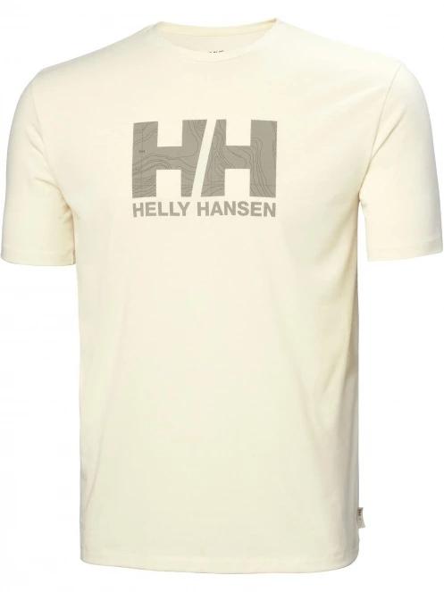 tricou pentru sport, cu maneci scurte pt. barbati Helly Hansen Skog Recycled Graphic T-Shirt galben 6