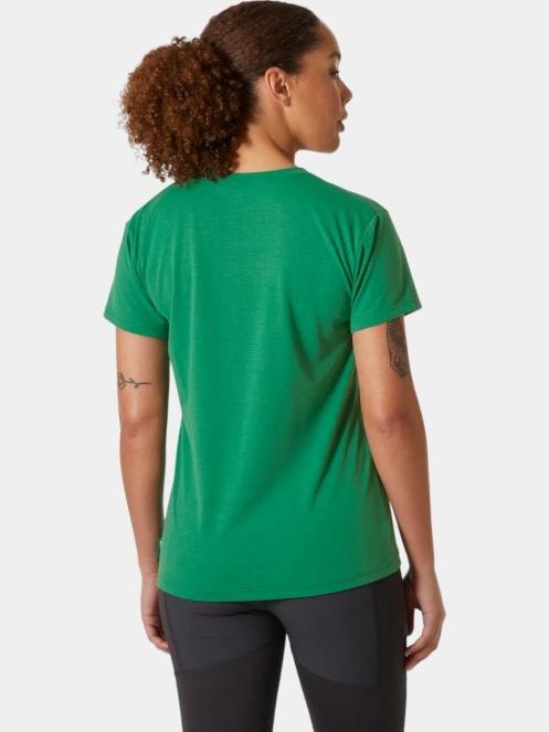 tricou cu maneci scurte pt. femei Helly Hansen W Skog Graphic Tee verde 3