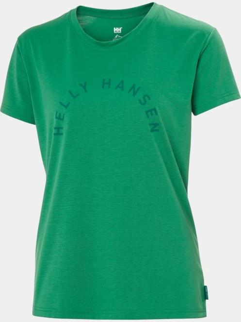 tricou cu maneci scurte pt. femei Helly Hansen W Skog Graphic Tee verde 5