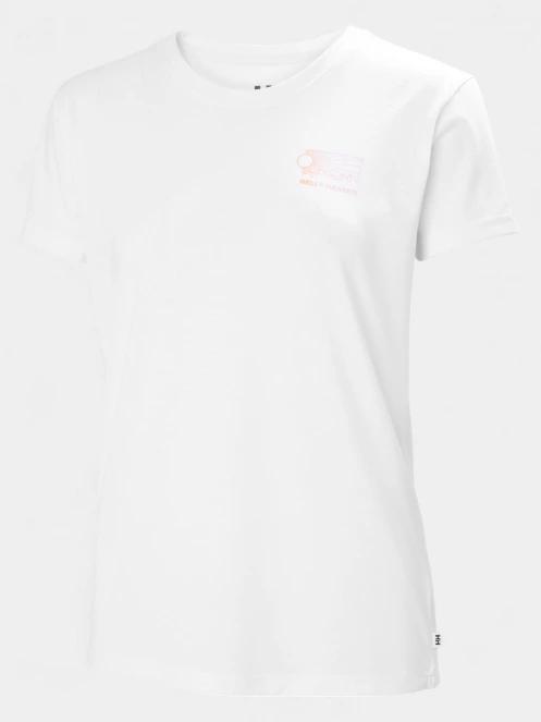 tricou cu maneci scurte pt. femei Helly Hansen W Skog Graphic Tee alb 6