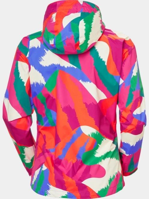 haine de ploaie pt. femei Helly Hansen W Loke Print Jacket roz 9