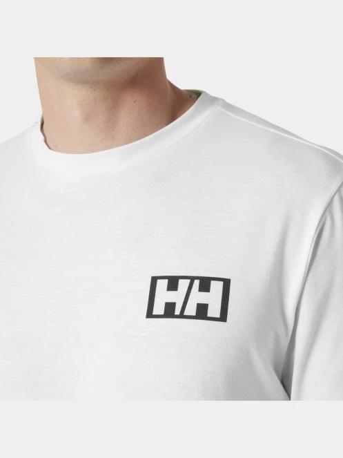 tricou cu maneci lungi pt. barbati Helly Hansen Skog Graphic Ls Tee alb 5