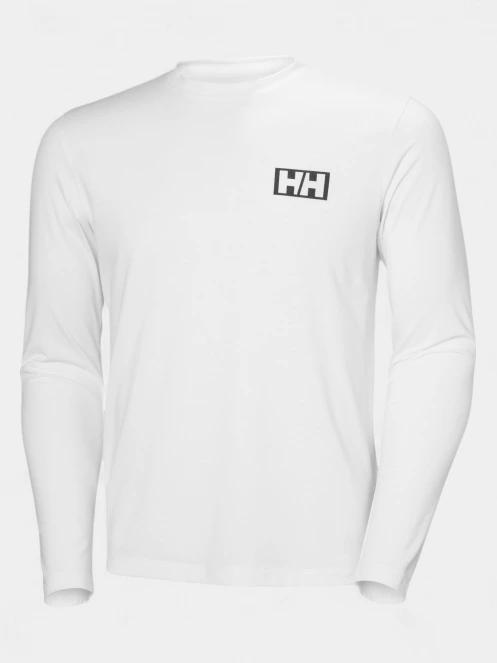 tricou cu maneci lungi pt. barbati Helly Hansen Skog Graphic Ls Tee alb 6
