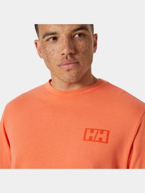 tricou cu maneci lungi pt. barbati Helly Hansen Skog Graphic Ls Tee portocaliu 5