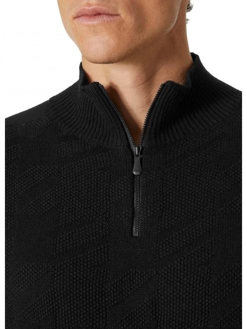 pulover tricotat pt. barbati Helly Hansen Kitz Knitted Sweat 2.0 negru 5