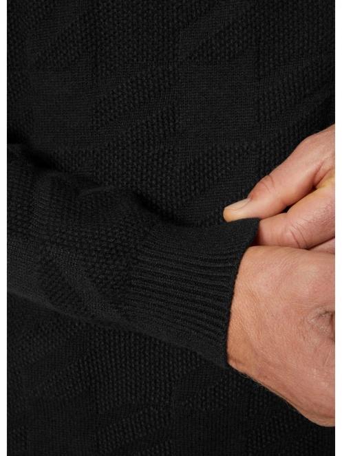 pulover tricotat pt. barbati Helly Hansen Kitz Knitted Sweat 2.0 negru 6