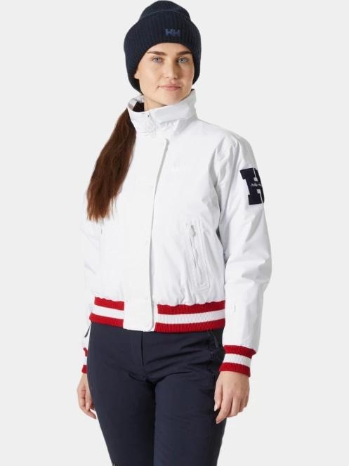 geaca de schi pt. femei Helly Hansen W Apres Varsity Jacket alb 2