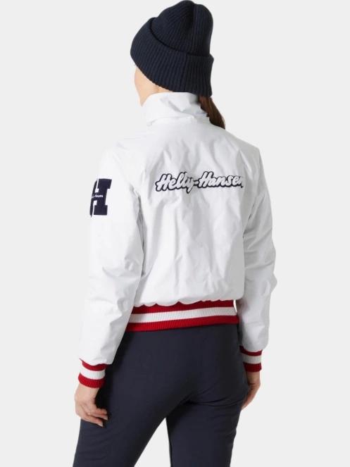 geaca de schi pt. femei Helly Hansen W Apres Varsity Jacket alb 3